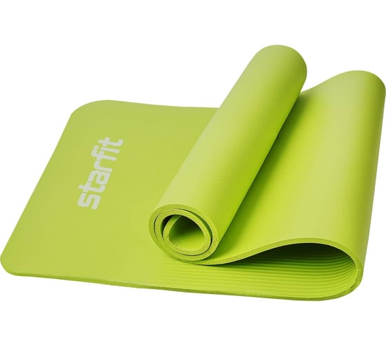 Изображение товара Коврик для йоги и фитнеса Starfit FM-301 NBR, 1.0 см, 183x61 см, лаймовый ЦБ-00002281