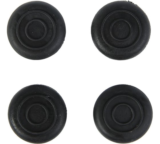 Изображение товара Мебельная накладка ТУНДРА круглая, d=25 мм, 4 шт., черная 3609880