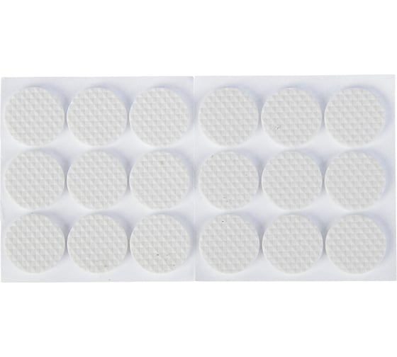 Изображение товара Мебельная накладка ТУНДРА круглая, d=25 мм, 18 шт., полимерная, белая 3609865