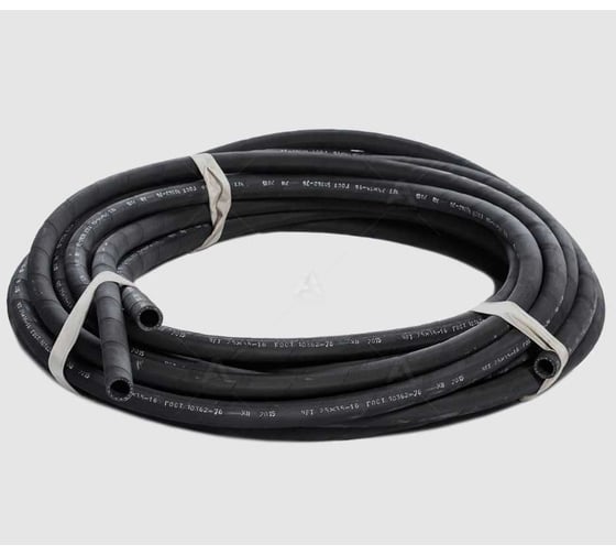 Изображение товара Маслобензостойкий рукав (шланг) с нитяным усилием ООО Поволжский центр РТИ бухта 10 м, 38.0x49.0 мм, 16 атм, ГОСТ 10362-2017 4640209728280