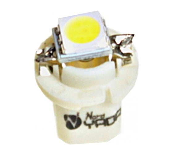 Изображение товара Светодиод Nord-Yada 24 В, T5B8,5d-02 (1SMD) W1.2W Base: B8.5d 0.2W 5 Лм, белый 2 шт. в 1 уп. 902574