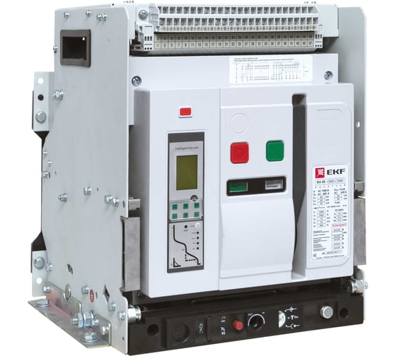 Изображение товара Автоматический выключатель EKF ВА-45 2000/1600А 3P 85кА стационарный v2 mccb45-2000-1600-v2