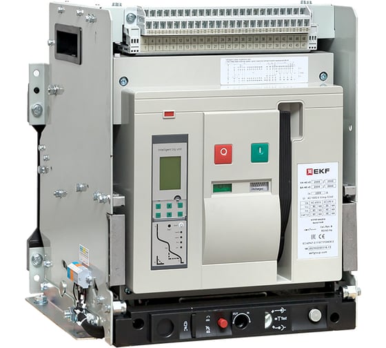 Изображение товара Автоматический выключатель EKF ВА-45 2000/2000А 3P 85кА выкатной v2 mccb45-2000-2000v-v2