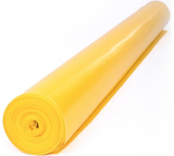 Изображение товара Однослойная пароизоляция QUATTRO YELLOW 200 75 м2, полурукав с отступом 20 см 1600 мм ПВД (ширина полотна 3,2м 23,44 м) 4610003801304