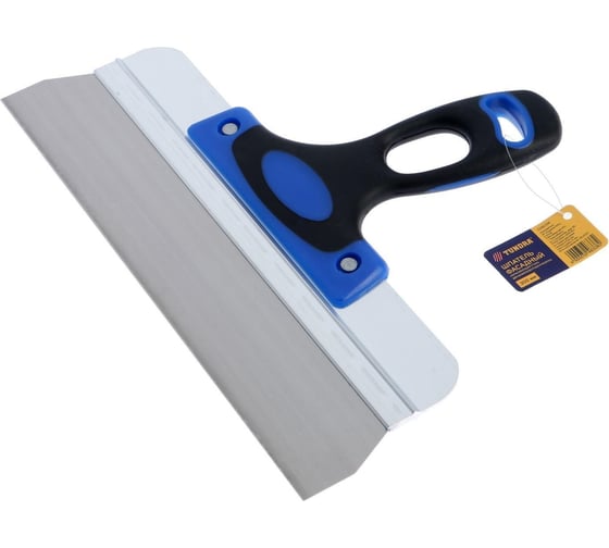 Изображение товара Шпатель ТУНДРА фасадный, 300 мм, нержавеющая сталь, двухкомпонентная рукоятка 3246338