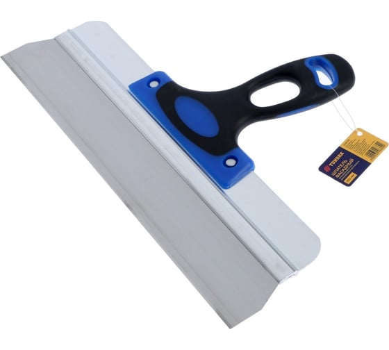 Изображение товара Шпатель ТУНДРА фасадный, 350 мм, нержавеющая сталь, двухкомпонентная рукоятка 3246339