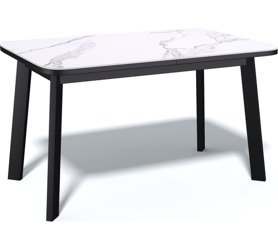 Изображение товара Стол KENNER AA1200, черный/керамика мрамор белый 324885