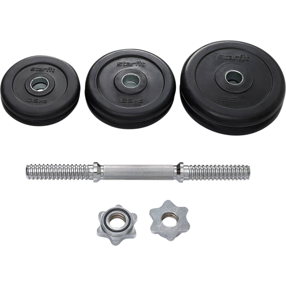 Изображение товара Разборная обрезиненная гантель Starfit DB-716 10 кг в коробке