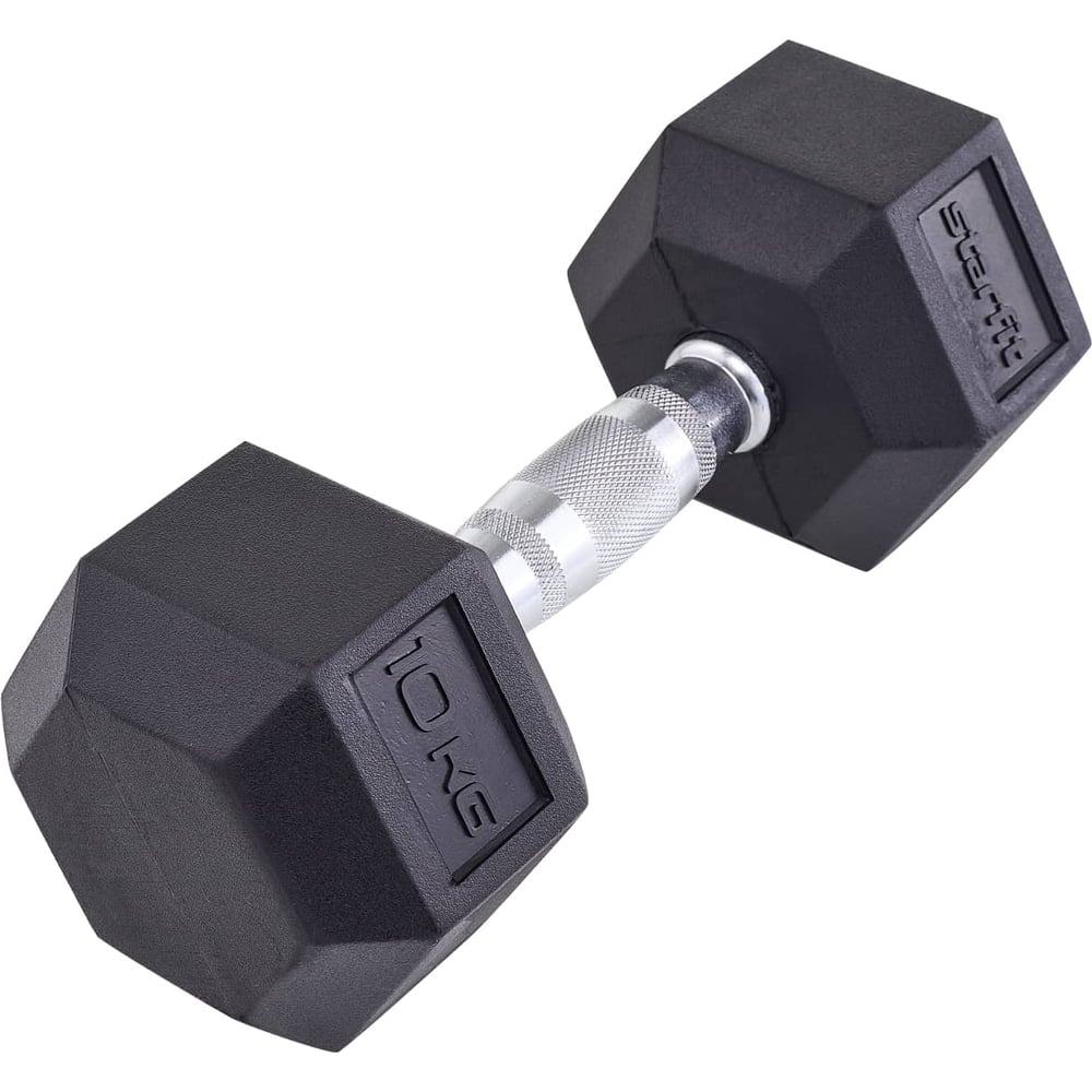 Изображение товара Гантели Starfit DB-301 10 кг гексагональная с резиновым покрытием