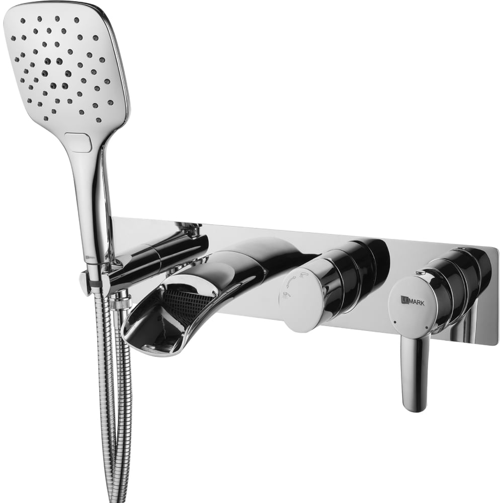 Встраиваемый душевой набор для ванны и душа Lemark набор излив с переключателем скрытого монтажа ideal standard ceratherm b1944aa