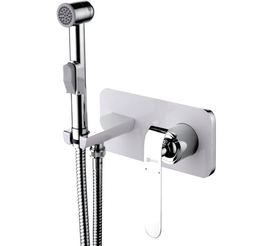 Изображение товара Смеситель Lemark Melange с гигиеническим душем, встраиваемый LM4919CW