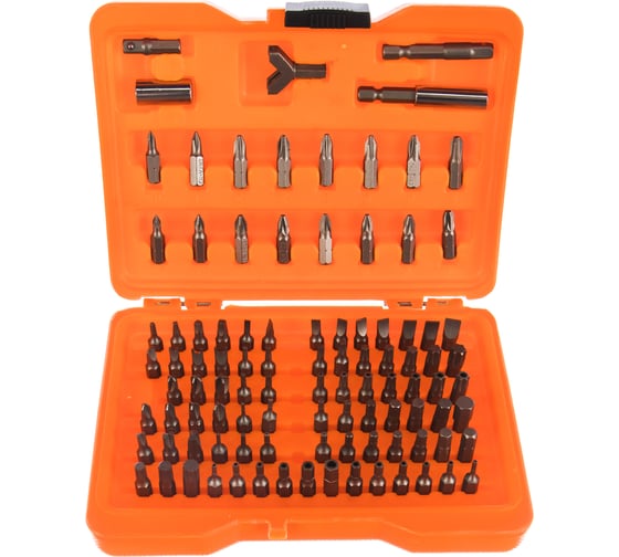 Изображение товара Набор бит в пластиковом боксе 100 шт. Truper PUN-100 17794