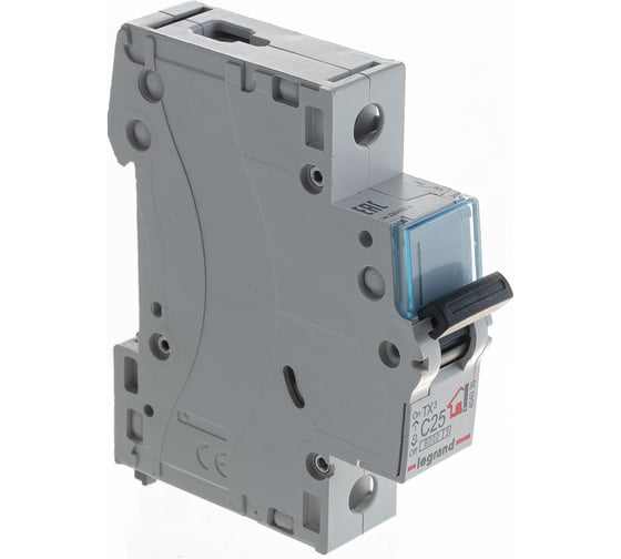 Изображение товара Автоматический выключатель Legrand TX3 C25A 1П 6000 404030