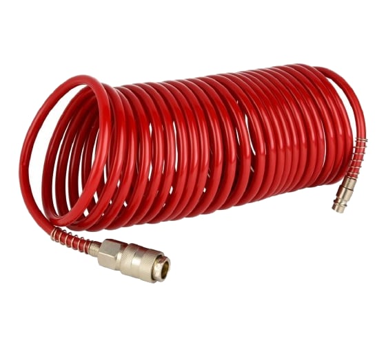 Изображение товара Шланг спиральный (15 м; 5х8 мм; 15 бар; полиамид) Elitech 0704.011700