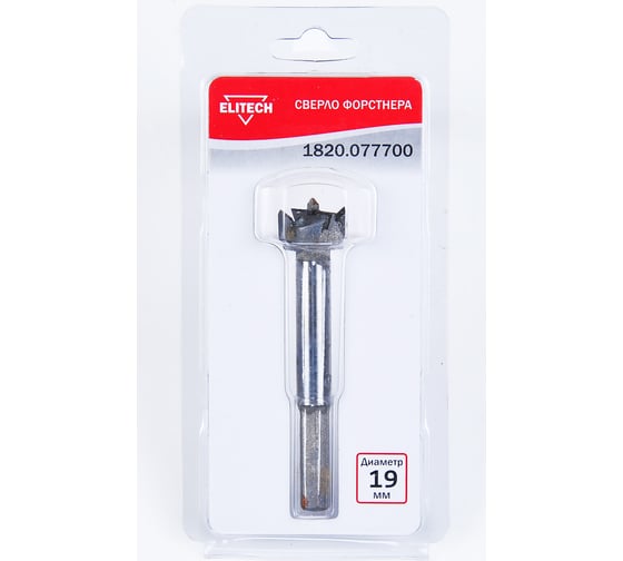 Изображение товара Сверло Форстнера (19 мм) Elitech 1820.077700