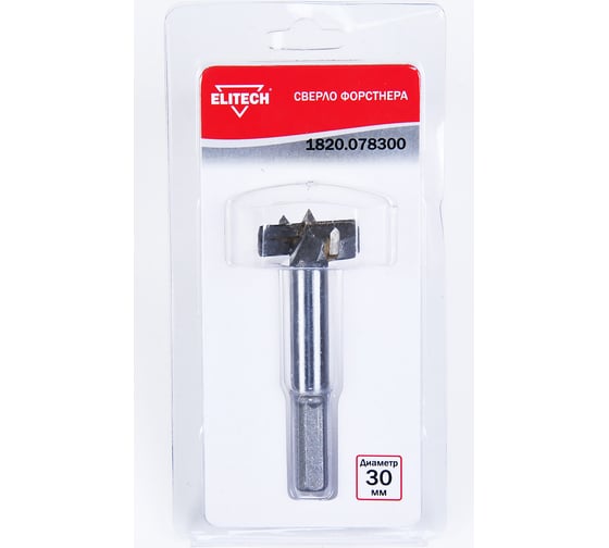 Изображение товара Сверло Форстнера (30 мм) Elitech 1820.078300