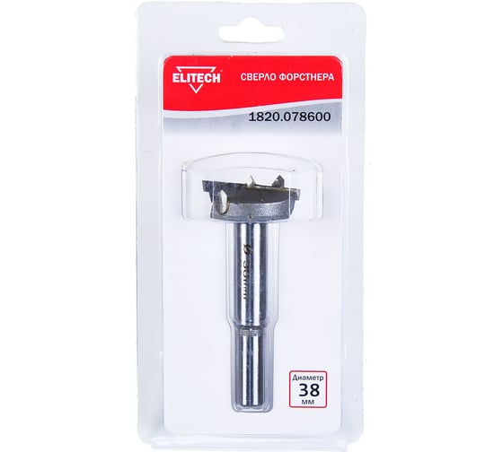 Изображение товара Сверло Форстнера (38 мм) Elitech 1820.078600