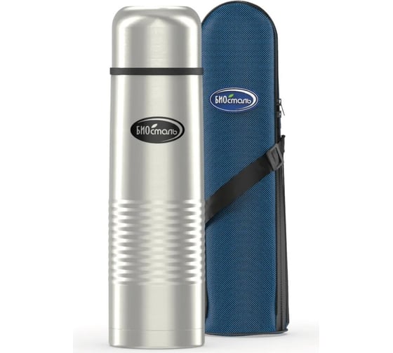 Изображение товара Термос Biostal 1 литр, в чехле, стальной NB-1000B