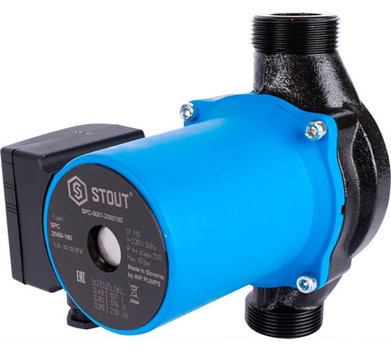 Изображение товара Циркуляционный насос STOUT spc-0010-2580180 25/80-180 RG0092GAG2QKN8
