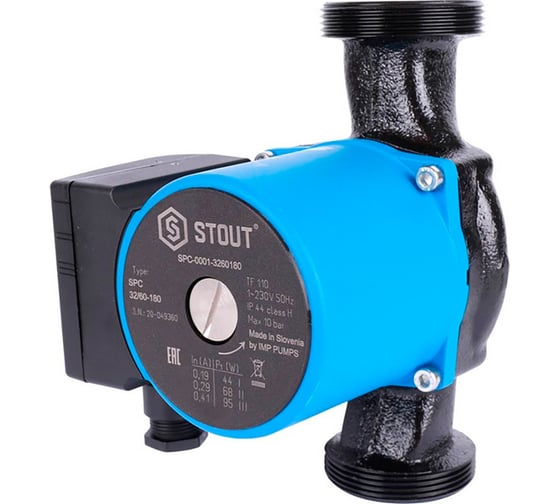 Изображение товара Циркуляционный насос STOUT spc-0010-3260180 32/60-180 RG0092GAG2R3FA