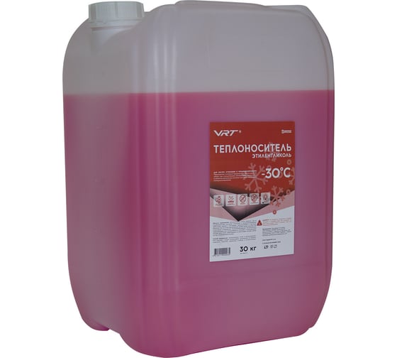 Изображение товара Теплоноситель VRT VR.E.G.30.30 этиленгликоль, -30 град 30 кг розовый 552777