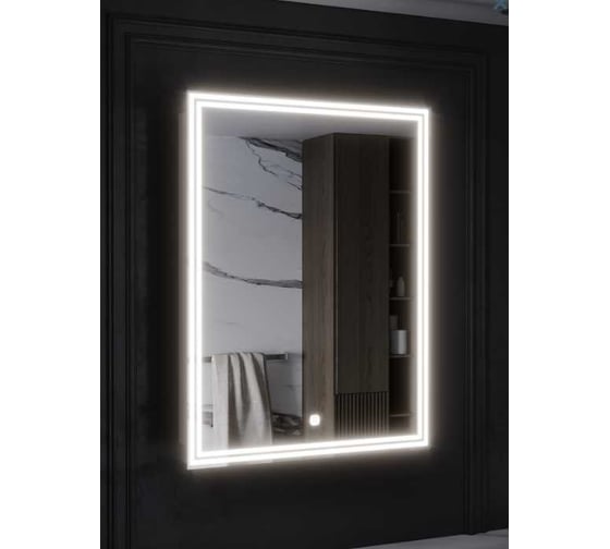 Изображение товара Зеркало-шкаф SANTREK HOME с LED подсветкой левое "ПЕРСЕЙ" 500x800мм 319296