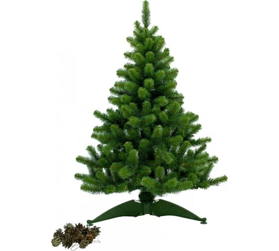 Изображение товара Ель MOROZCO Сказка зеленая с инеем и шишками 1.2 м 3212