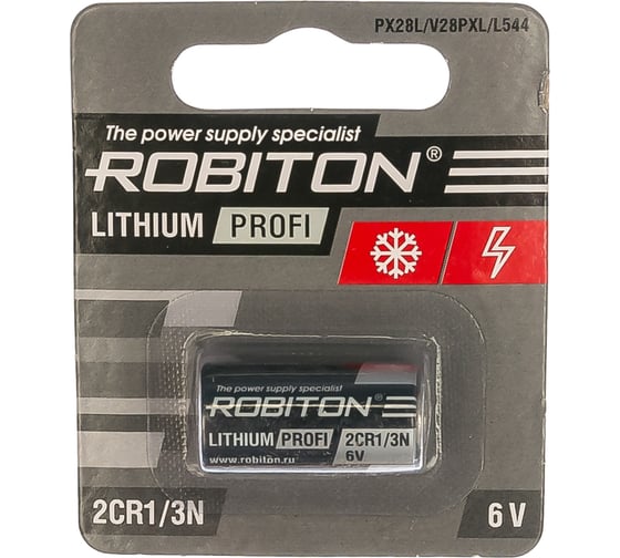 Изображение товара Батарея Robiton PROFI R-2CR1/3N-BL1 2CR1/3N BL1 13708