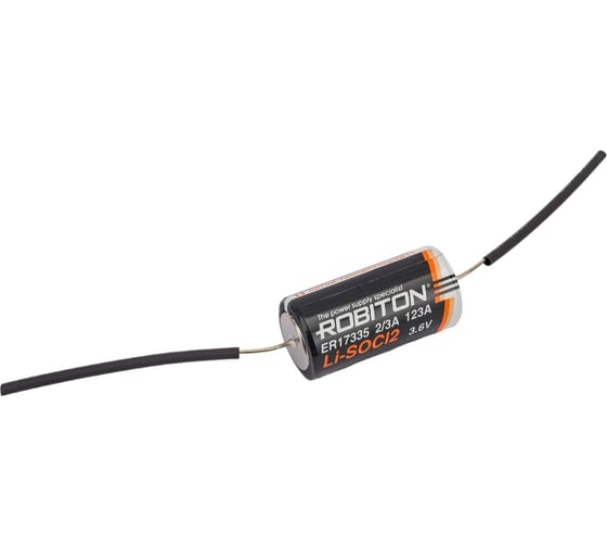 Изображение товара Элемент питания Robiton ER17335-AX 2/3A с аксиальными выводами PH1 11622