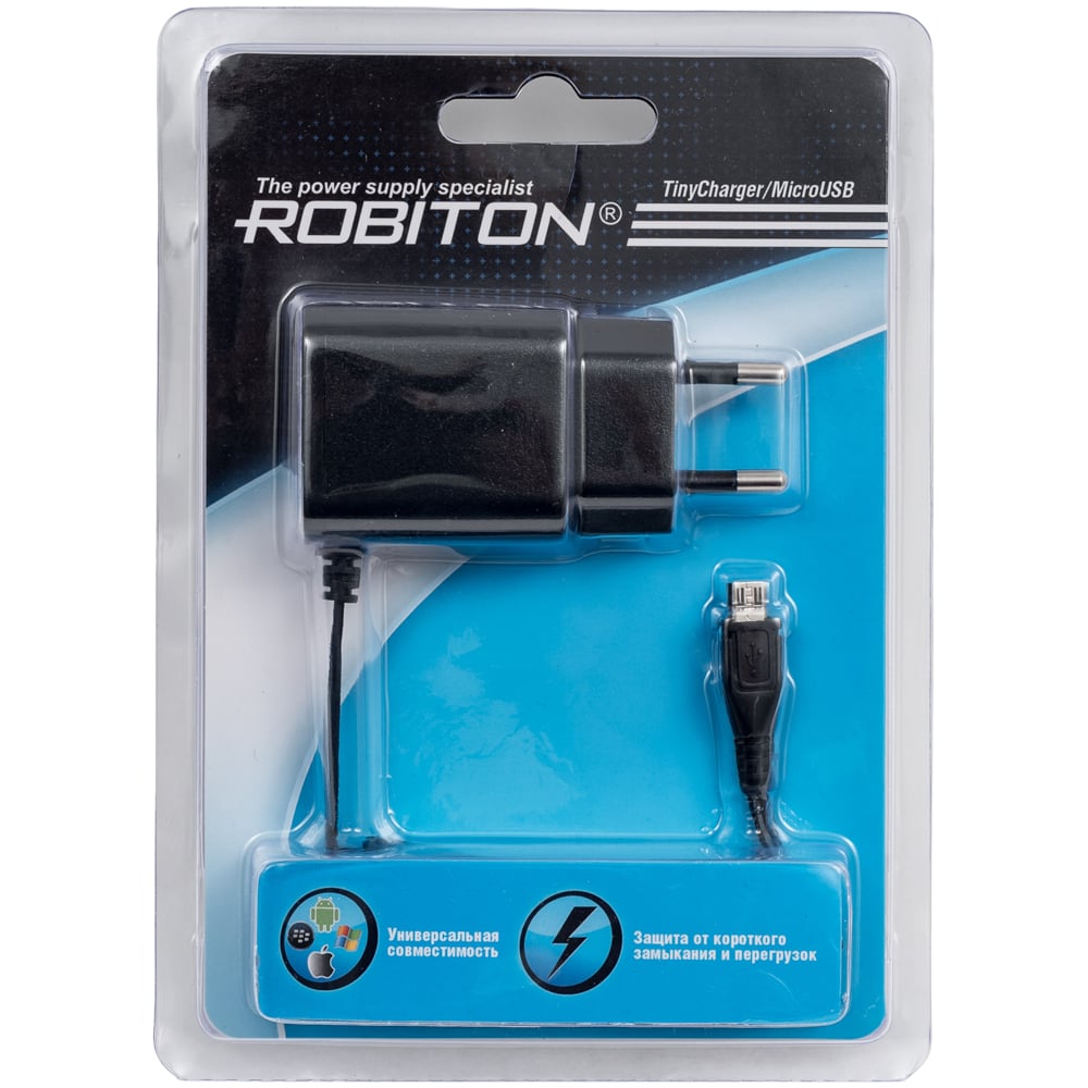 Изображение товара Блок питания Robiton TinyCharger/MicroUSB BL1 14102