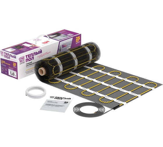 Изображение товара Теплый пол OneKeyElectro нагревательный мат под ламинат/плитку/линолеум: 0.5 кв. м (75 Вт). 2284471