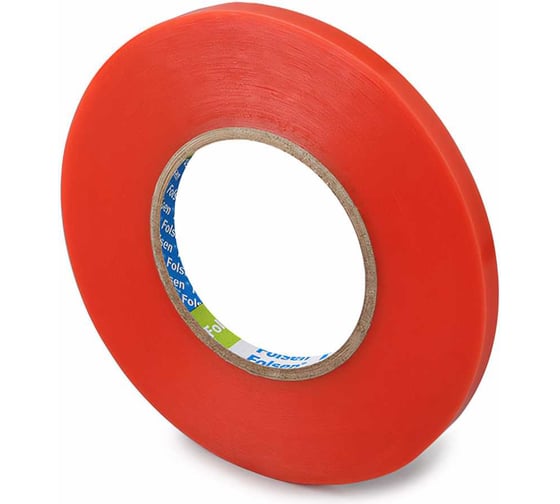 Изображение товара Двусторонняя РЕТ лента FOLSEN 9мм x 50м, прозрачная 035405009