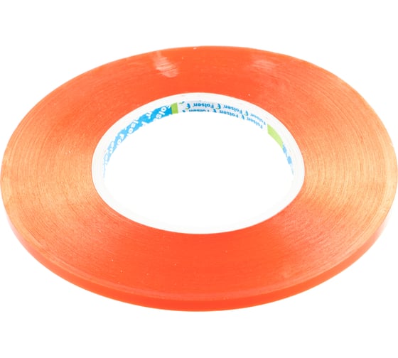 Изображение товара Двусторонняя РЕТ лента FOLSEN 6мм x 50м, прозрачная 035405006