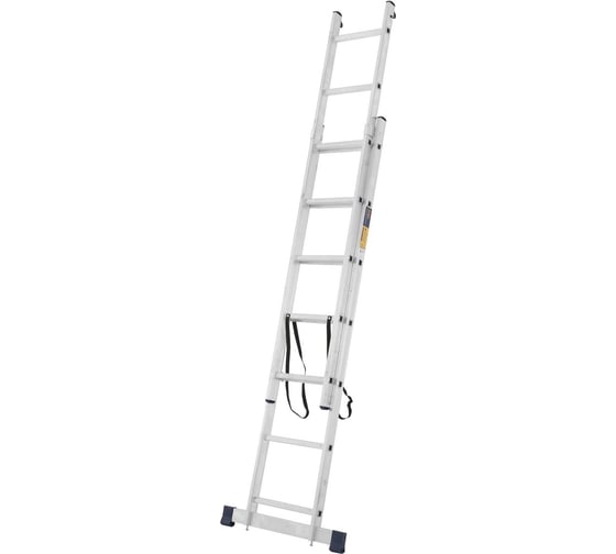 Изображение товара Лестница ТУНДРА двухсекционная, алюминиевая, 7 ступеней 7533878