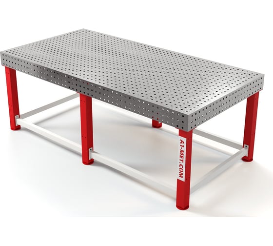 Изображение товара Стол сварочный GREENBERG 1200x2400, красный CBCT-0012х24