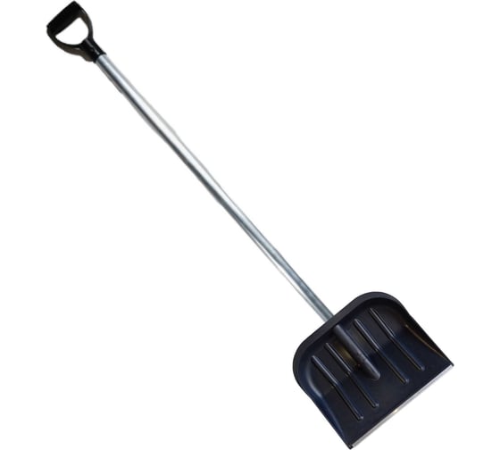 Изображение товара Лопата пластиковая №6 460x400мм с оцинкованной планкой с алюминиевым черенком и v-ручкой в сборе ООО Агростройлидер СНЕГ-01.19.31