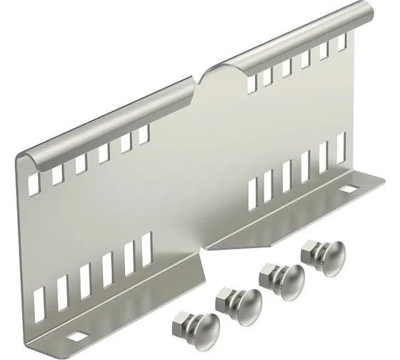 Изображение товара Соединитель OBO Bettermann LWVG 110 A2, продольный/угловой, для лестничных лотков, L=300, нержавеющая сталь (10 штук/упаковка) 6216590