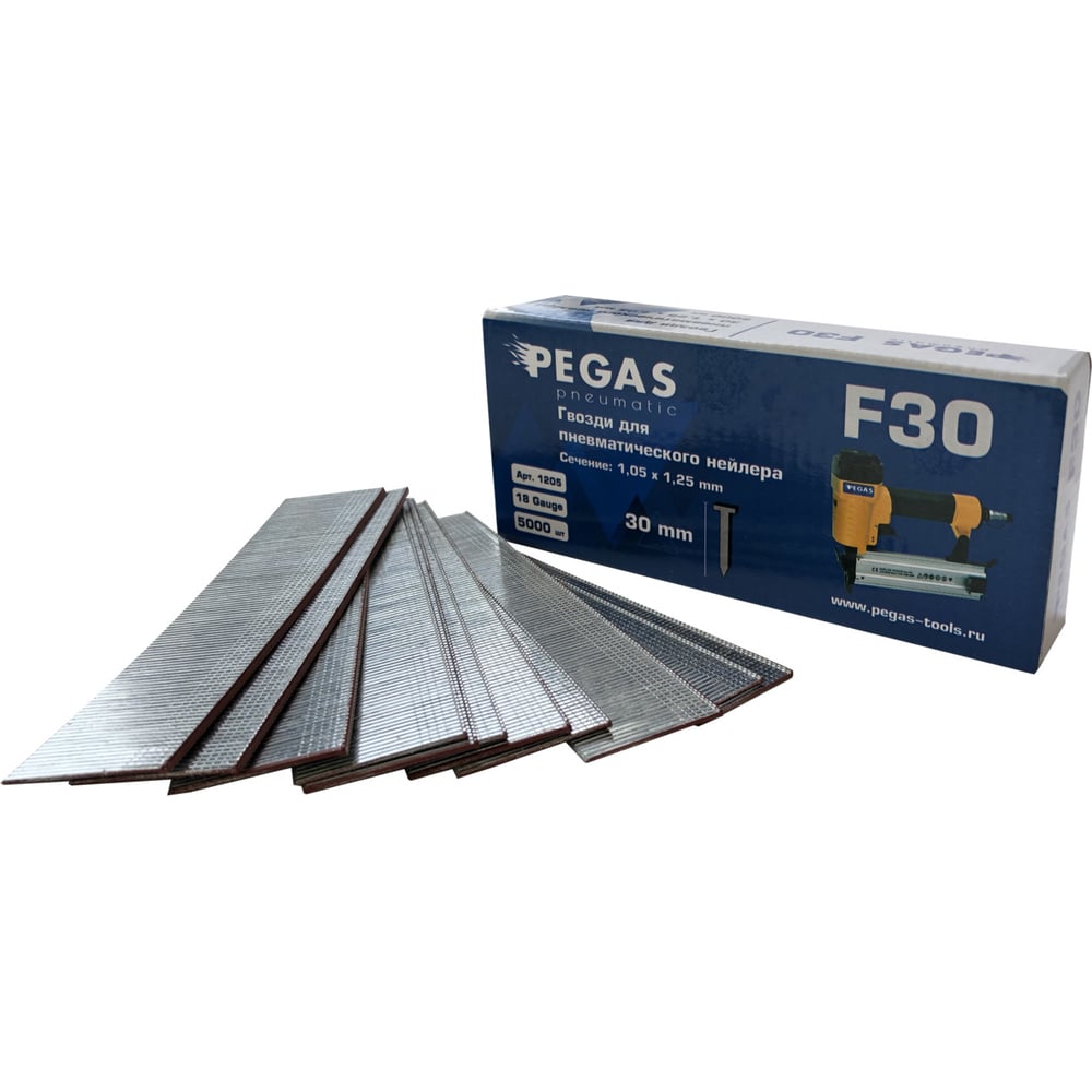 Гвозди Pegas pneumatic гвозди для пневмопистолета pegas pneumatic f10 тип 18 10 мм 5000 шт