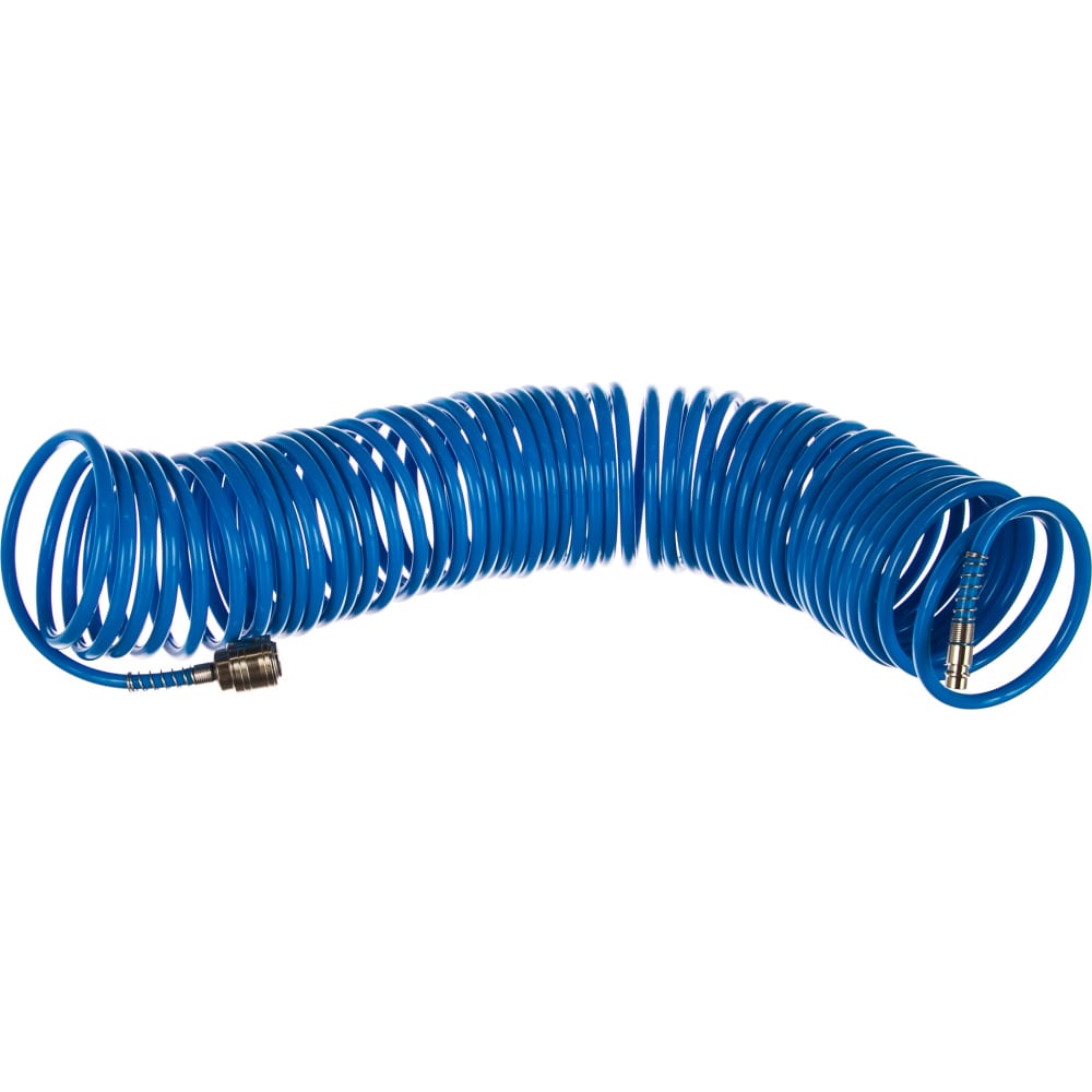 Спиральный шланг Pegas pneumatic шланг спиральный с фитингами pegas 8 12 20 м полиуретановый синий