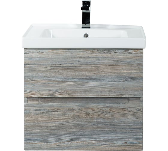 Изображение товара Подвесная база под раковину Art&Max TECHNO с двумя выкатными ящиками, Сосна AM-Techno-600-2C-SO-LW635