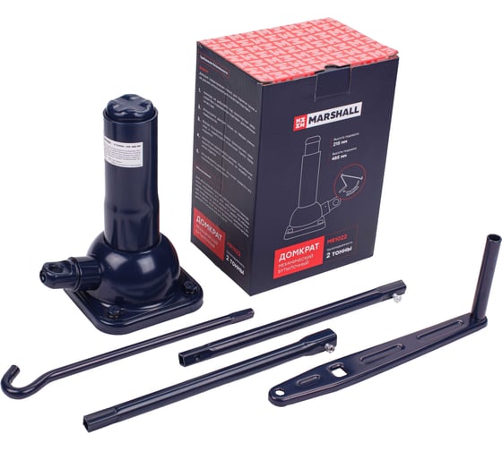 Изображение товара Механический бутылочный домкрат MARSHALL 2т MR1022