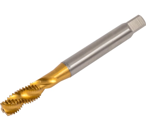 Изображение товара Метчик М10x1,5 машинно-ручной 6H Р6М5К5 глухой TIN винтовой L=100мм DIN371 TBT00210150 Beltools ri.113.2469