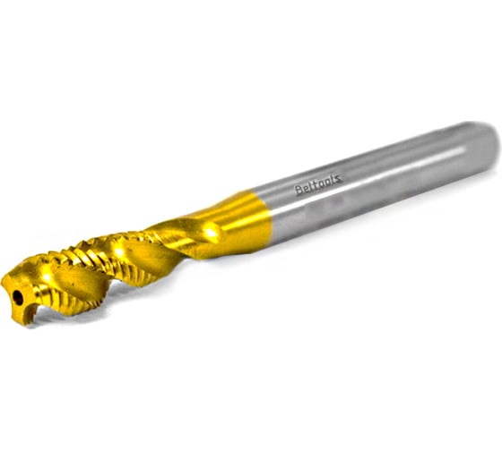 Изображение товара Метчик М24x3 машинно-ручной 6H Р6М5К5 глухой TIN винтовой L=160мм DIN376 TBT00224300 Beltools ri.113.2476