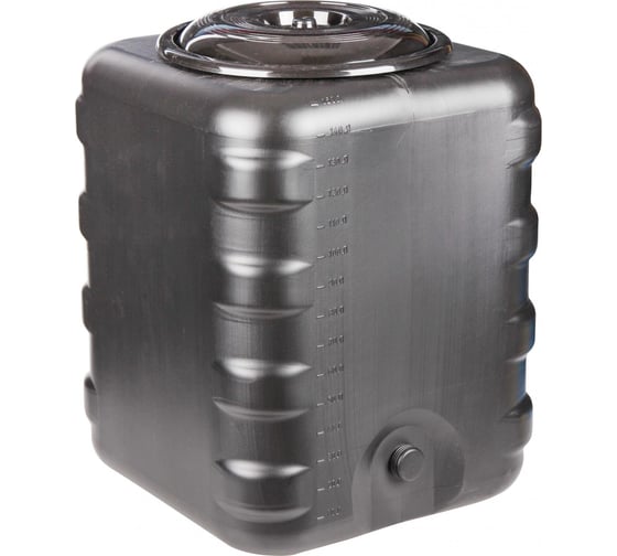 Изображение товара Бак для душа ЗПИ «Альтернатива» 150л квадратный черный М6463