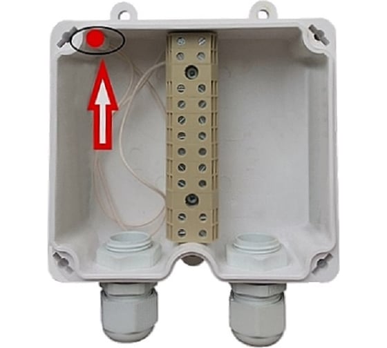 Изображение товара Соединительная коробка с тампером (датчиком вскрытия) Магнито-контакт ксп-т "север" пл.2.пс.6-12.рм2-9 00-00003156