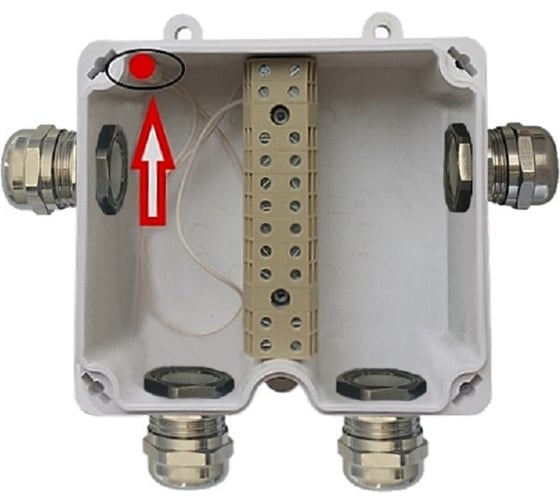 Изображение товара Соединительная коробка с тампером (датчиком вскрытия) Магнито-контакт ксп-т "север" пл.4.мт.6-12.рм2-9 00-00003160