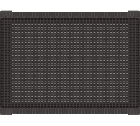 Изображение товара Стол ЗПИ «Альтернатива» "Ротанг-плюс" 765x570x420мм, мокко М8841