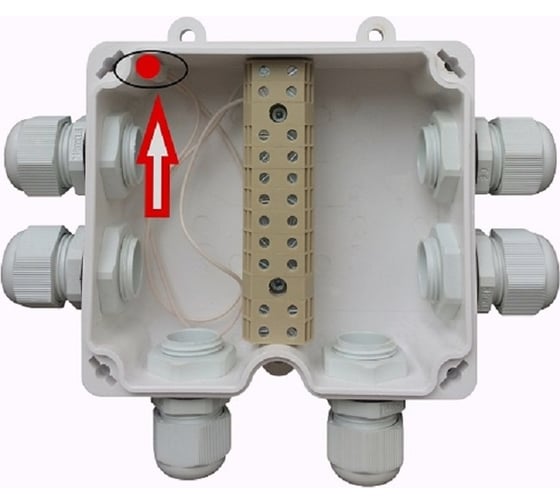 Изображение товара Соединительная коробка с тампером (датчиком вскрытия) Магнито-контакт ксп-т "север" пл.6.пс.6-12.рм2-9 00-00003158
