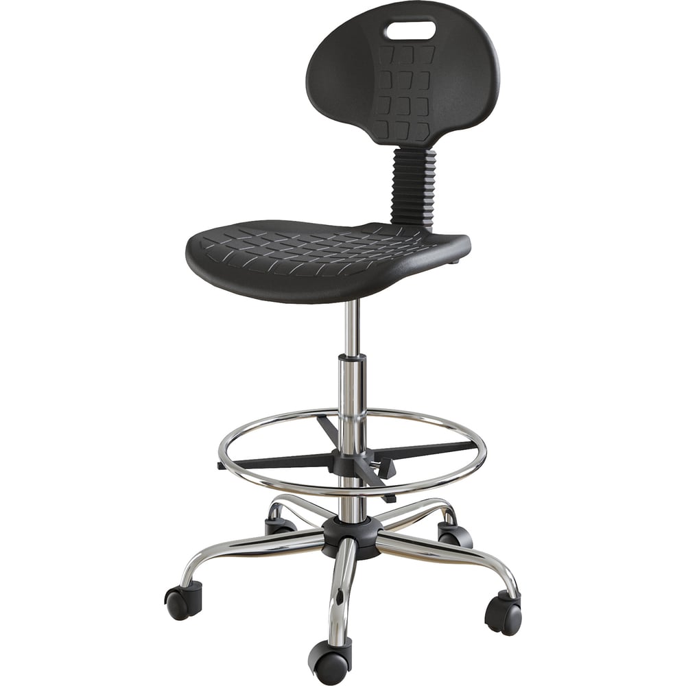 Изображение товара Офисный стул Тау 1 Пять Лучей с хромированным основанием и газлифтом черный