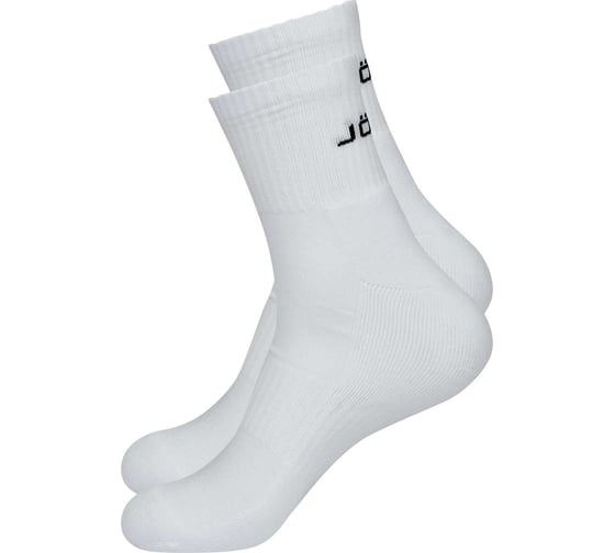 Изображение товара Средние носки Jögel ESSENTIAL Mid Cushioned Socks JE4SO0321.00, белый, 2 пары УТ-00020737